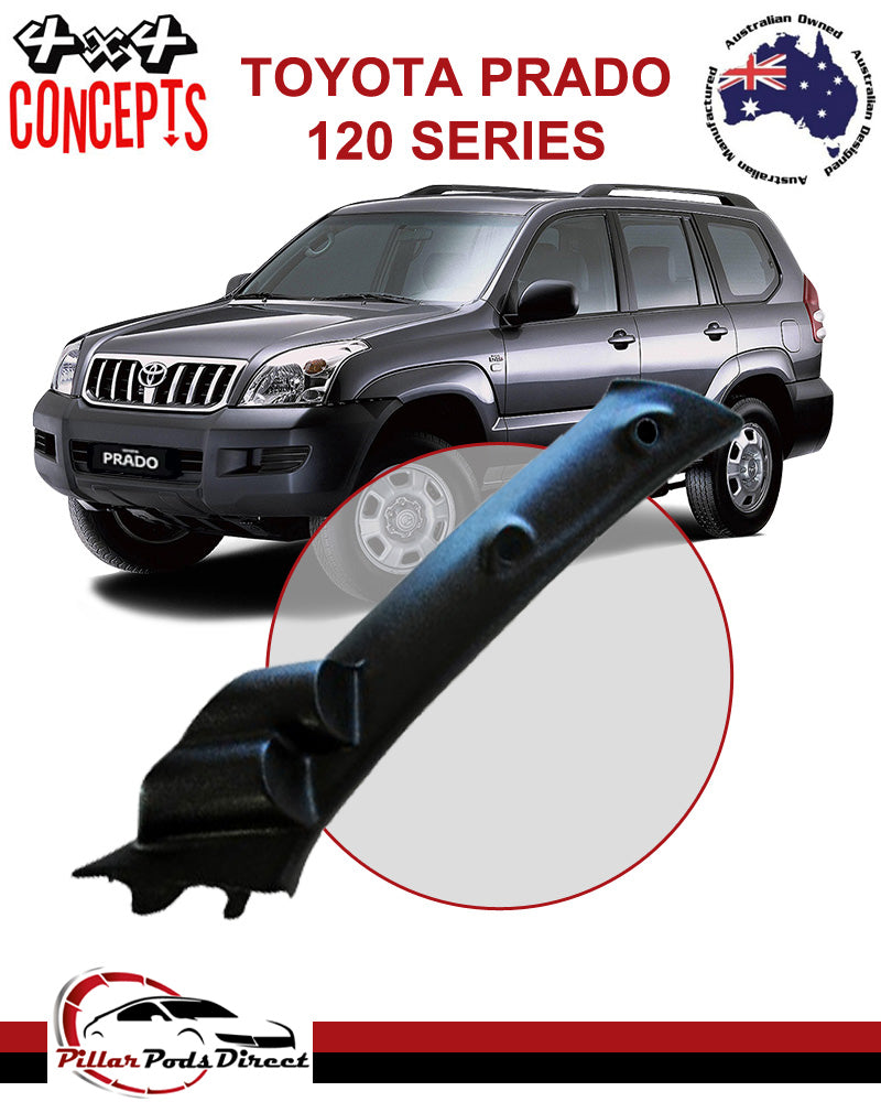 TOYOTA PRADO 120 SERIES LANDCRUISER 2 GAUGE PILLAR POD BLACK (1202)