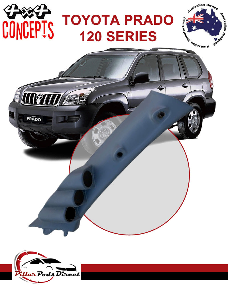 TOYOTA PRADO 120 SERIES LANDCRUISER 3 GAUGE PILLAR POD PAINTED FACTORY GREY (1203P)