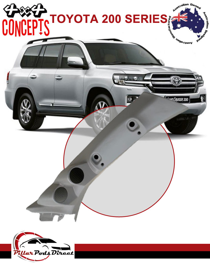 TOYOTA 200 SERIES LANDCRUISER 2 GAUGE PILLAR POD PAINTED FACTORY BEIGE (2002PB)