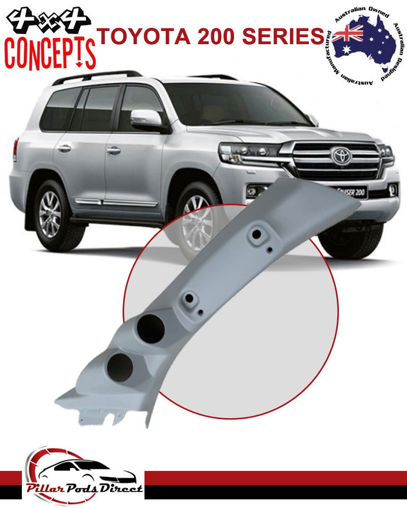 TOYOTA 200 SERIES LANDCRUISER 2 GAUGE OILLAR POD PAINTED FACTORY LIGHT GREY (2002P)