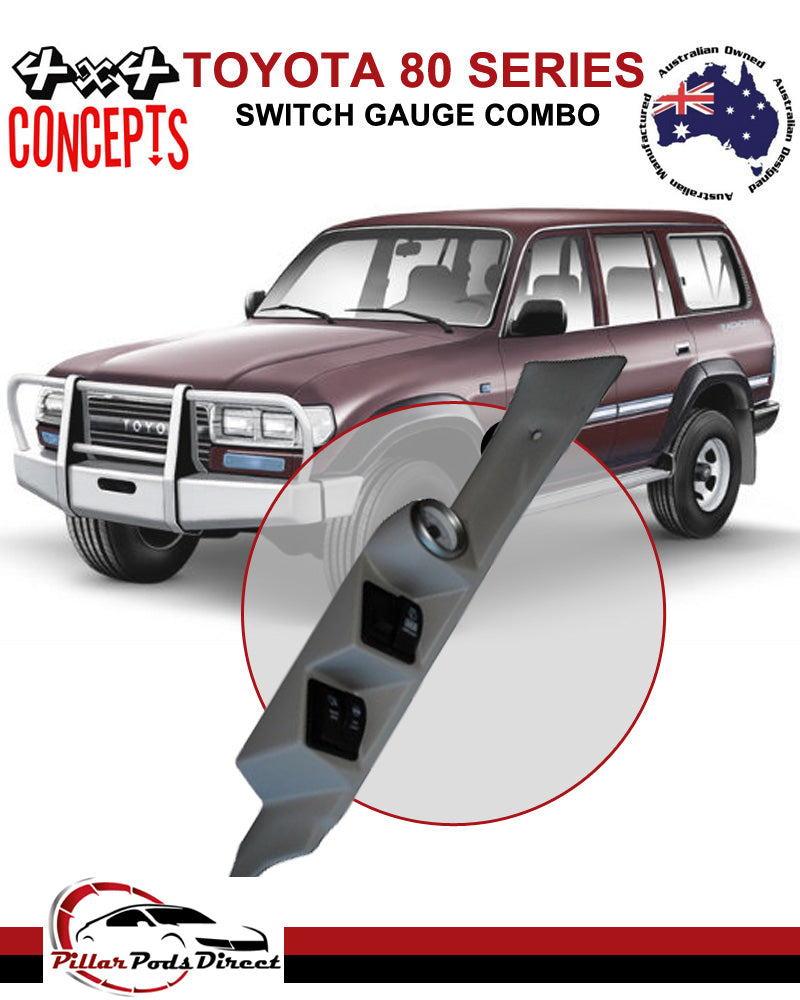 80 SERIES LANDCRUISER SWITCH GAUGE COMBO PAINTED FACTORY BEIGE (80SSGB)