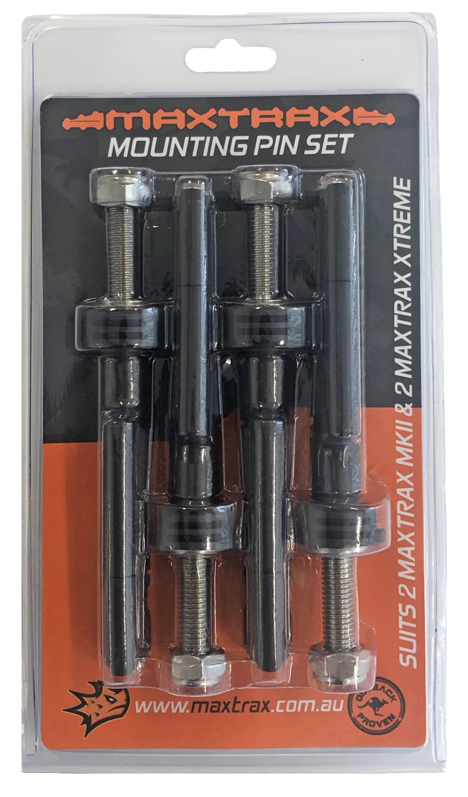 4WD RECOVERY TRACKS MAXTRAX HYBRID MOUNTING PIN SET SUITS BOTH MK2 AND XTREME