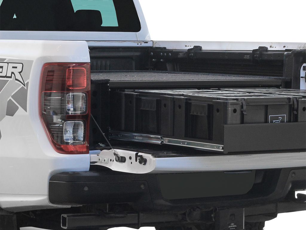 FORD RANGER WILDTRAK / RAPTOR (2014-CURRENT) W/DROP-IN BED LINER WOLF PACK DRAWER KIT - BY FRONT RUNNER