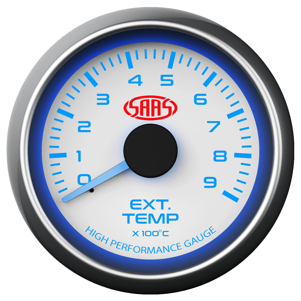 SAAS Exhaust Temp Gauge 0°-900° 52mm White Muscle Series (SG-EXT52W10)