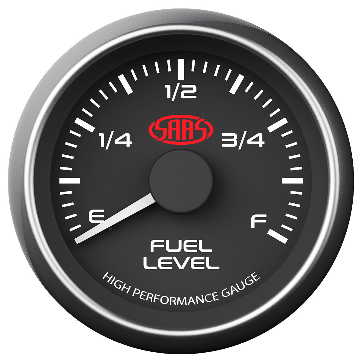SAAS Fuel Level Gauge 52mm Black Muscle Series (SG-FL52B)