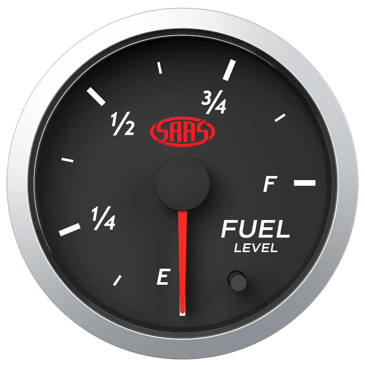 SAAS Fuel Level Gauge 52mm Black Street Series (SG21290)