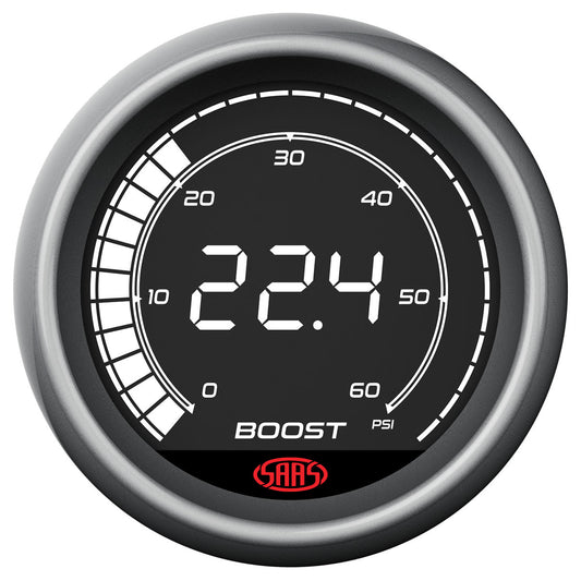 SAAS Boost Gauge Diesel 0-60psi 52mm Digital Series (SG41214)