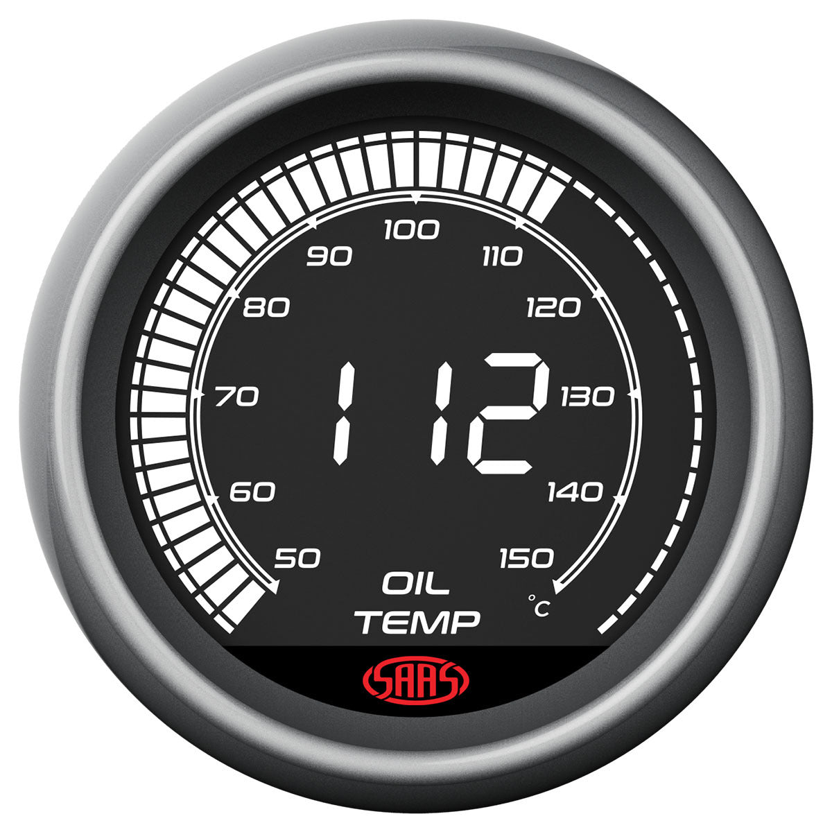SAAS Oil Temp Gauge 50°-150° C 52mm Digital Series (SG41221)