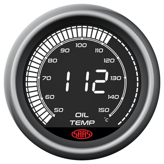 SAAS Oil Temp Gauge 50°-150° C 52mm Digital Series (SG41221)