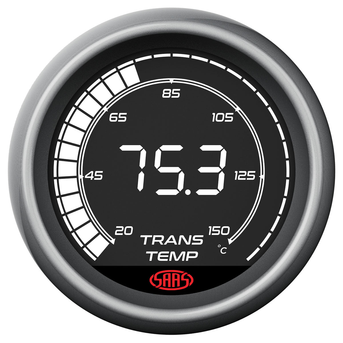 SAAS Trans Temp Gauge 20°-160° 52mm Digital Series (SG41222)