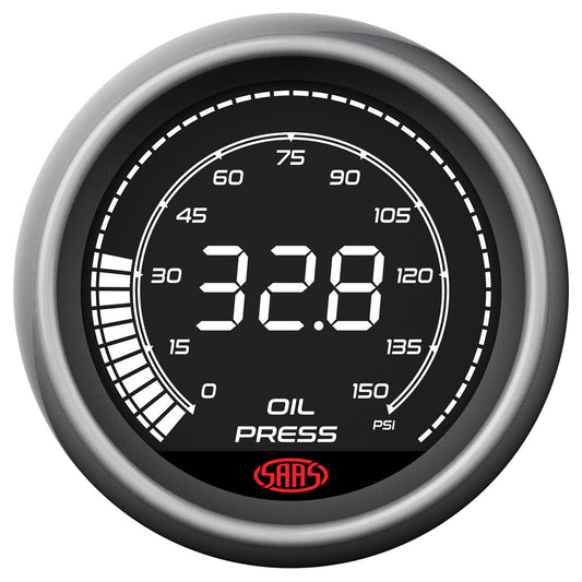 Oil Pressure Gauge 0-150 psi 52mm Muscle Digital Series