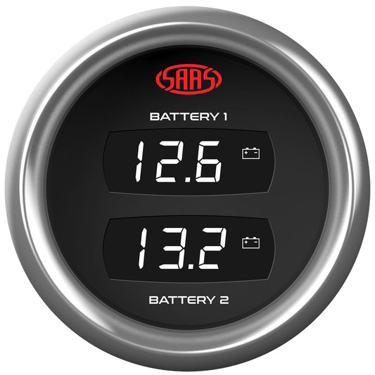 SAAS Dual Digital Gauge Volt 8v-18v / Volt 8v-18v Trax (SG915050)