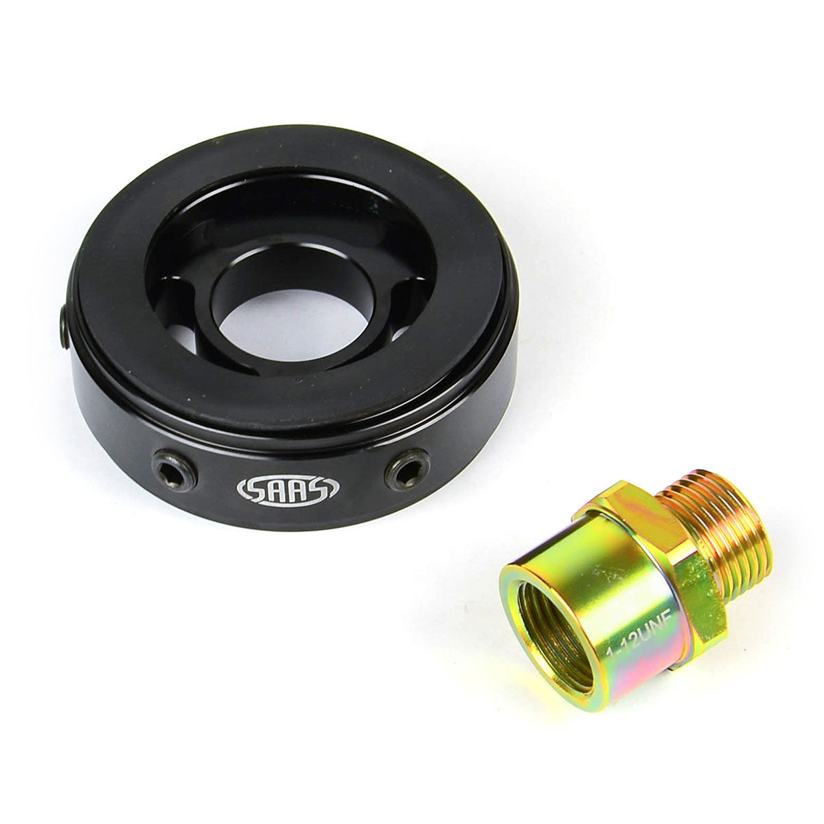 SAAS Oil Filter Sandwich Plate and Filter Bolt Kit SGAP3 1-12 UNF Thread (SGAP3-112)
