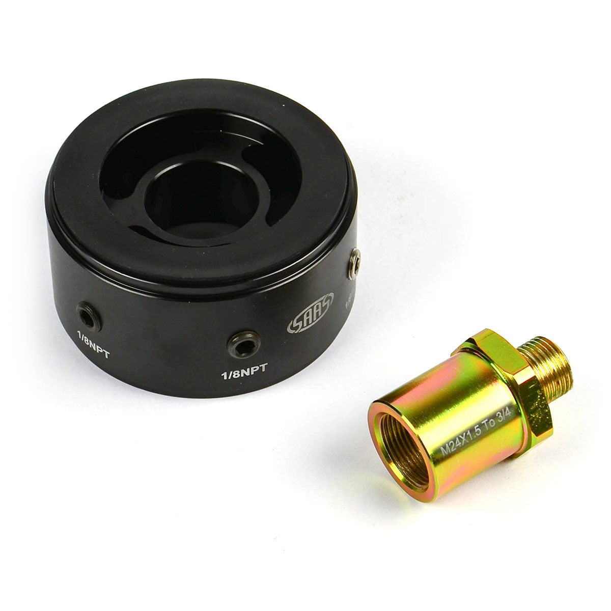SAAS Oil Filter Sandwich Plate Kit SGAP6 M24 x 1.5 to 3/4 x 16 (SGAP6-2434)