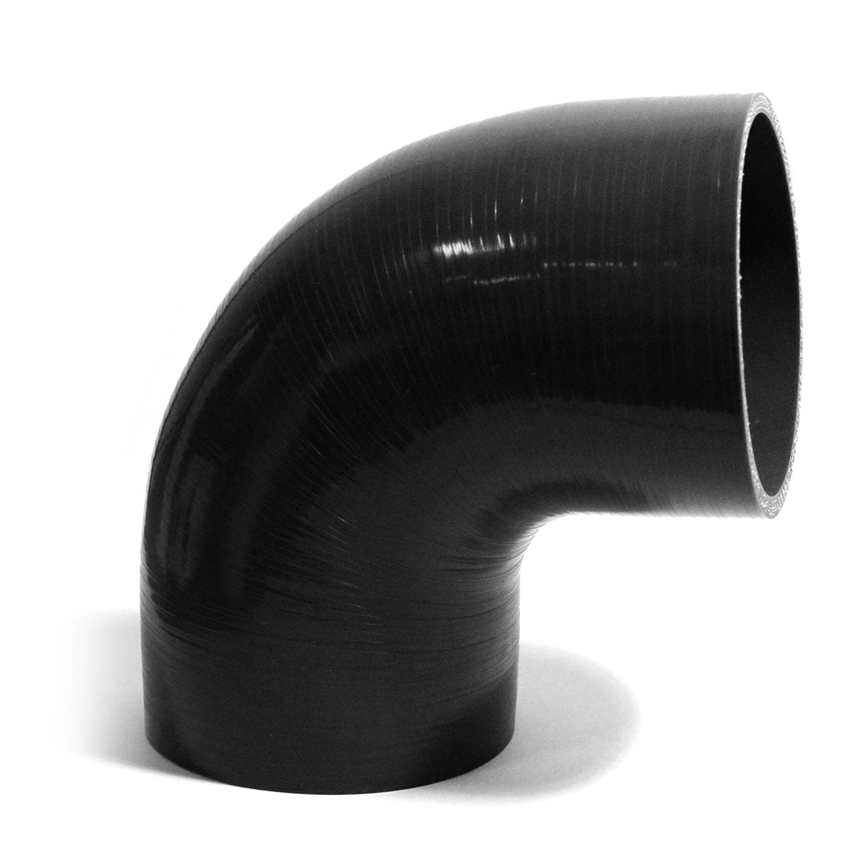 SAAS 90Deg 4 Ply Silicone Hose 102mm x 102mm Black (SSH90102102)