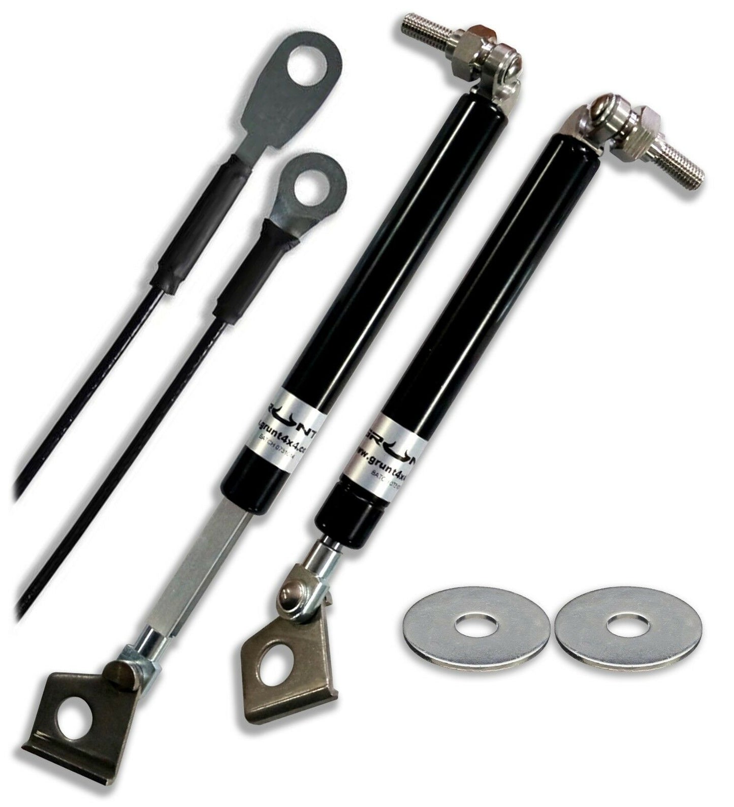 GRUNT 4X4 TAILGATE STRUT KIT SLOW DOWN EASY UP HOLDEN COLORADO 2012-17 + CABLES