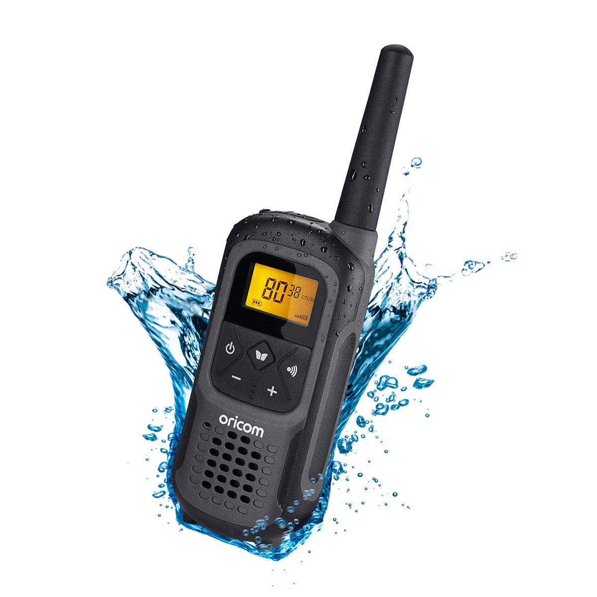 ORICOM UHF2500 2 watt Waterproof Handheld UHF CB Radio Single Pac (UHF2500-1GR)