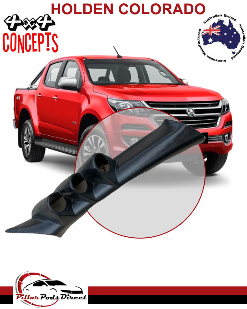 HOLDEN COLORADO TRIPLE PILLAR POD BLACK 2008-2012