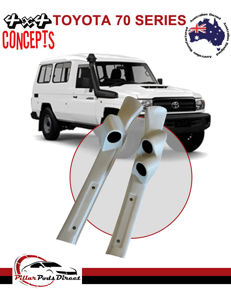 TOYOTA 70 SERIES EARLY TRIM PAIR SINGLE/DOUBLE RH AND LH SIDE (E7912PLR) PAINTED FACTORY GREY