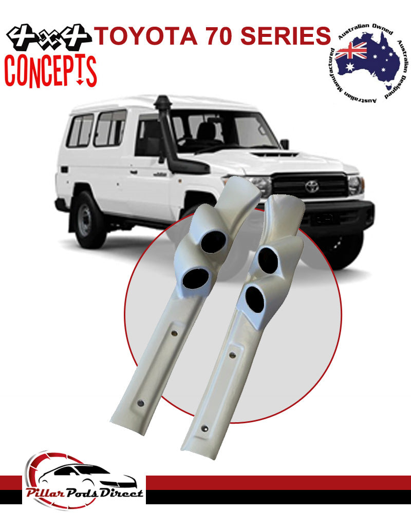 TOYOTA 70 SERIES EARLY TRIM PAIR DOUBLE RH AND LH SIDE (E792PLR) PAINTED FACTORY GREY