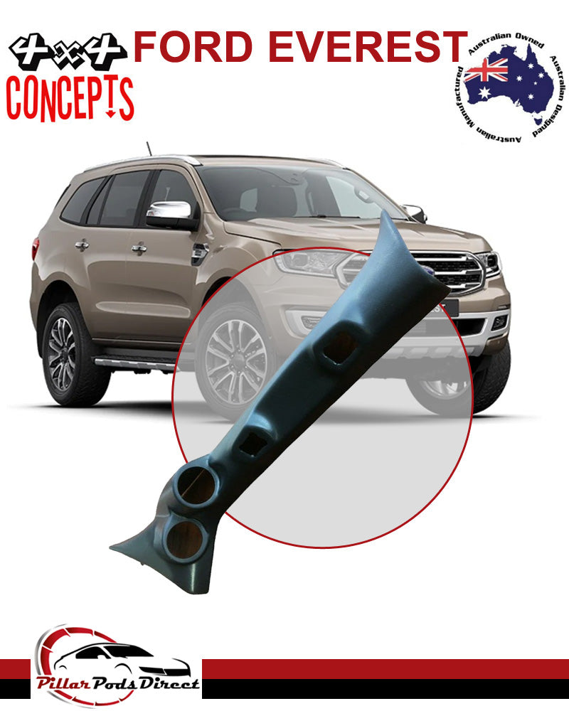 FORD EVEREST 2 x 52mm PAINTED Factory Black 15- ON