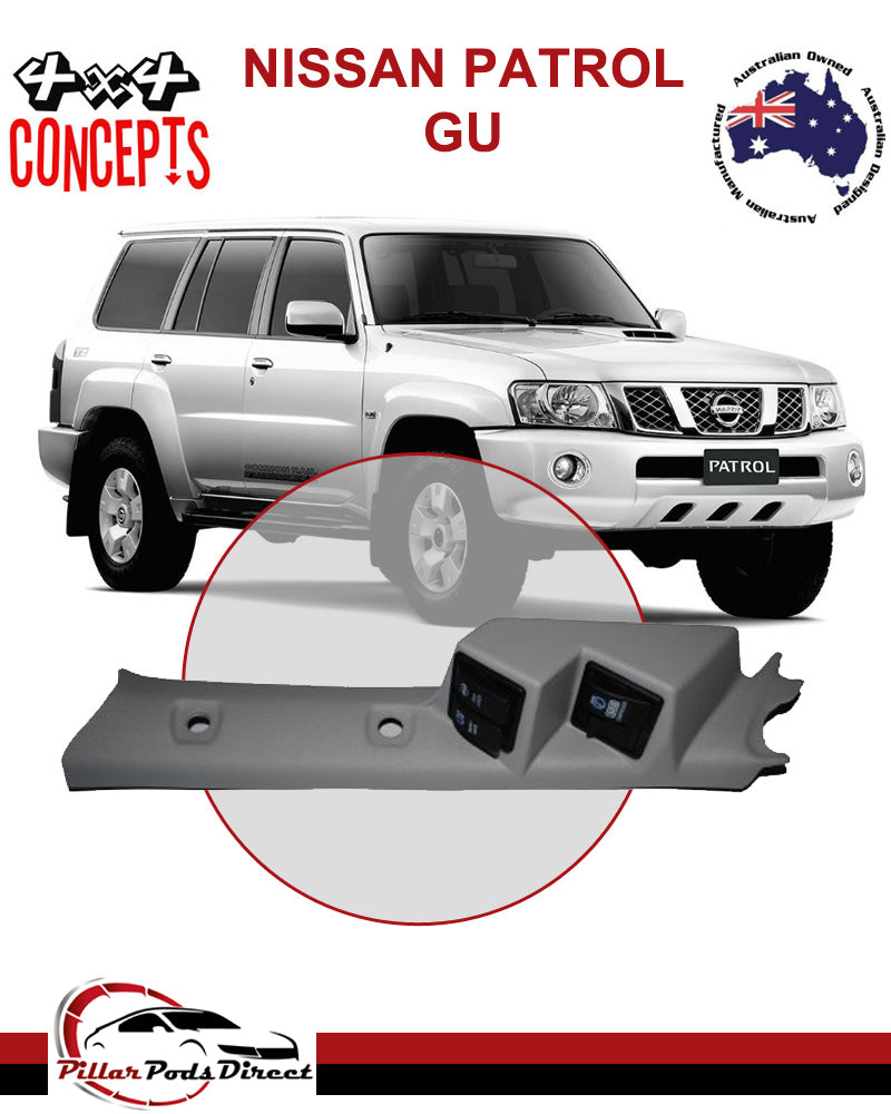 NISSAN PATROL 4 ROCKER SWITCH PASSENGER SIDE/ LHD PILLAR POD PAINTED TRIM W