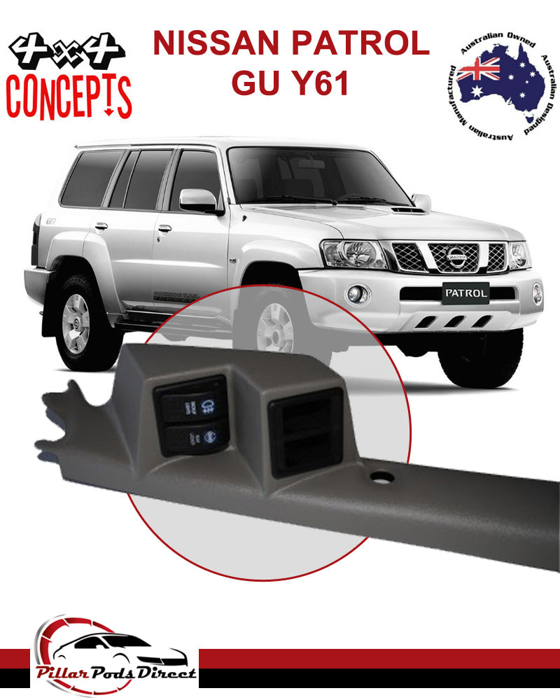 NISSAN PATROL 4 ROCKER SWITCH PILLAR POD PAINTED TRIM K (GUSK)