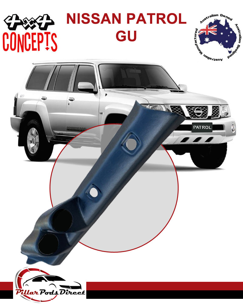 NISSAN PATROL GU 2 GAUGE PILLAR POD BLACK (GU2)