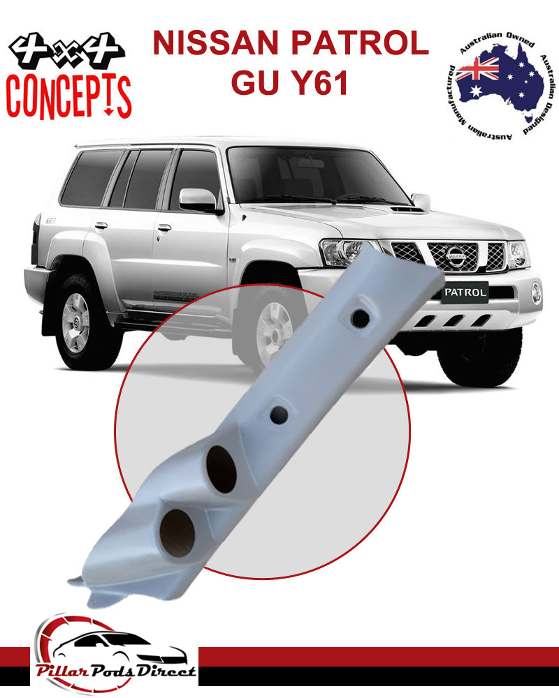 NISSAN PATROL GU 2 GAUGE PILLAR POD PAINTED CODE W