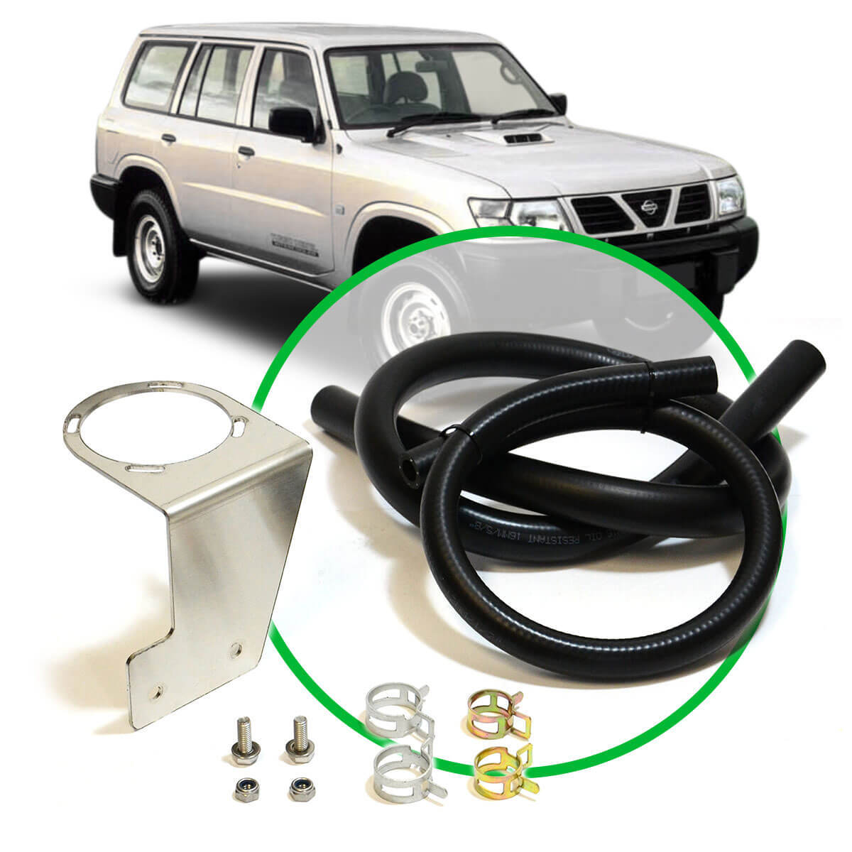 Oil Catch Tank Install Kit Patrol GU 4.2L 1997 - 2006