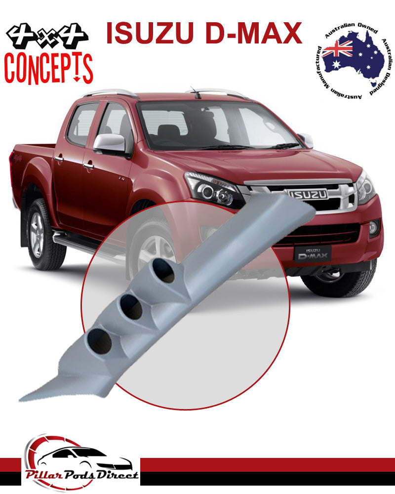 ISUZU D-MAX TRIPLE PILLAR POD GREY 2002-2012