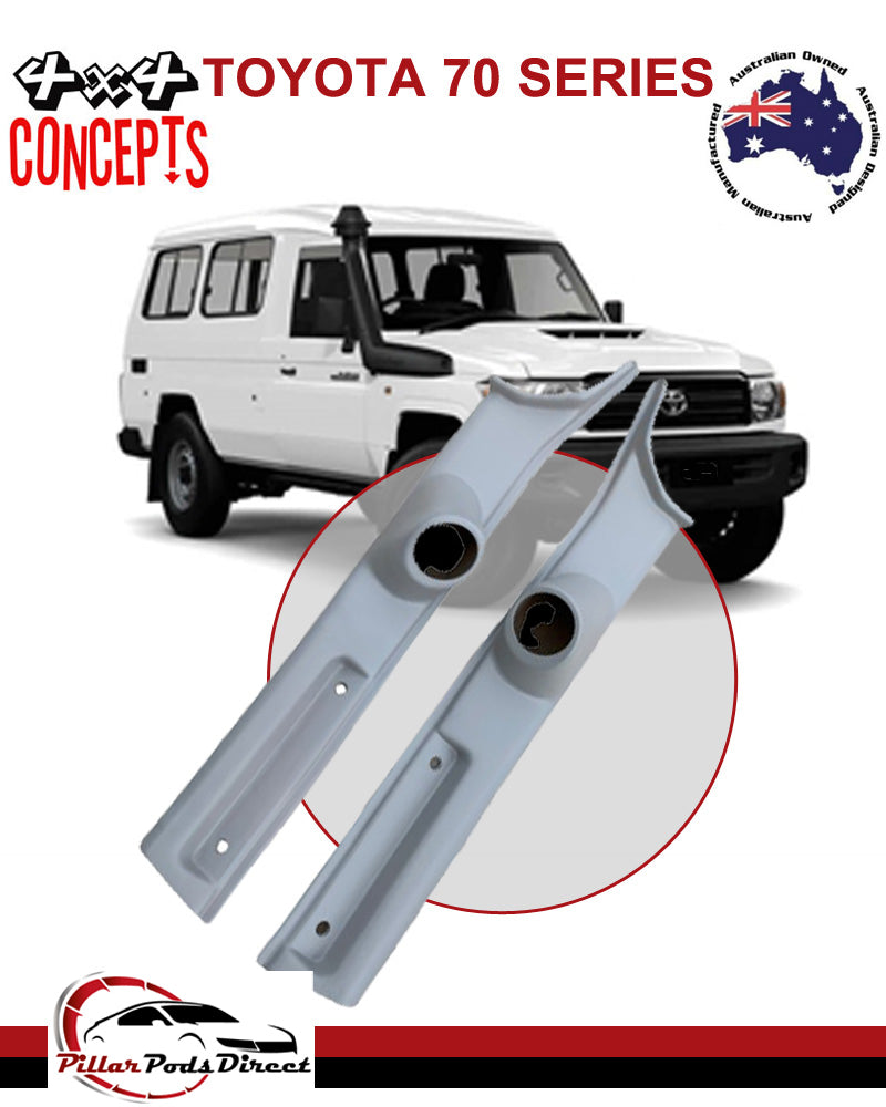 TOYOTA 70 SERIES LATE TRIM RH & LH Side-Pair (L791PLR) PAINTED FACTORY GREY