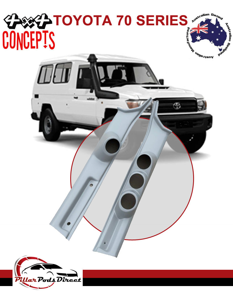 TOYOTA 70 SERIES SINGLE LATE TRIM RH AND LH SIDE UNTIL 08/2016 PAINTED FACTORY GREY