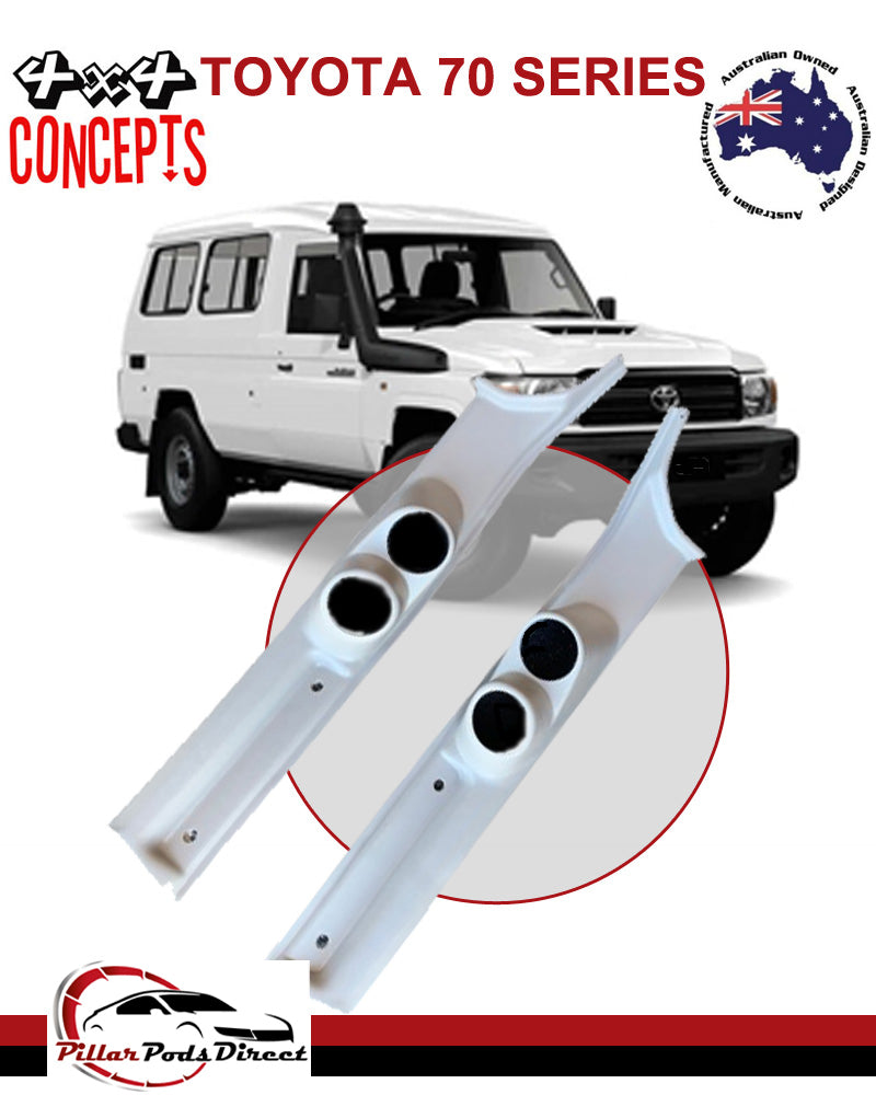 TOYOTA 70 SERIES LATE TRIM PAIR DOUBLE COMBO (L792PLR) PAINTED FACTORY GREY