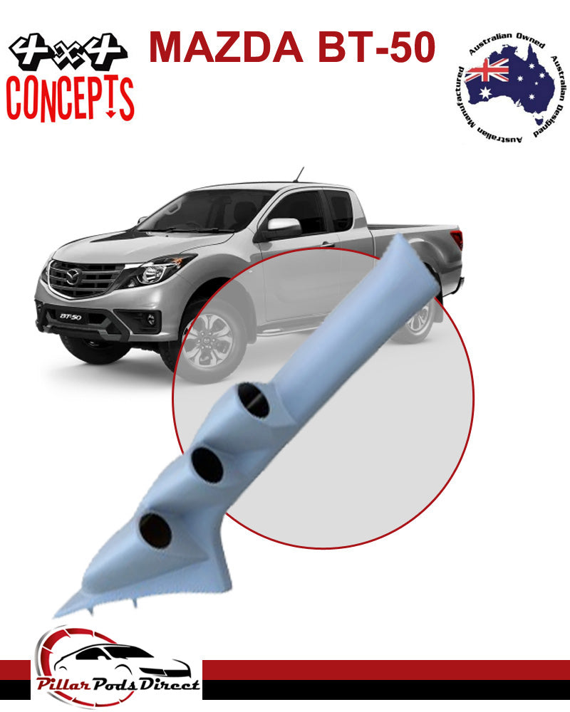 MAZDA BT50 3 GAUGE PILLAR POD PAINTED FACTORY GREY 2011-2015