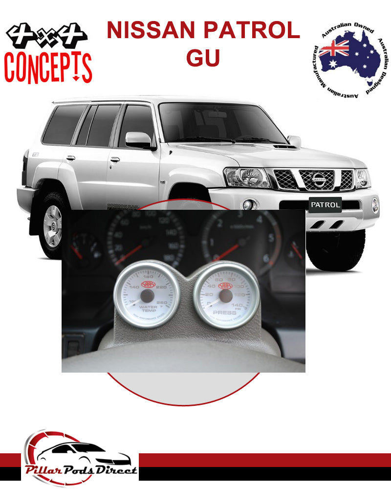 NISSAN PATROL GU 2 GAUGE COLUMN MOUNT PAINTED (GUCMP)