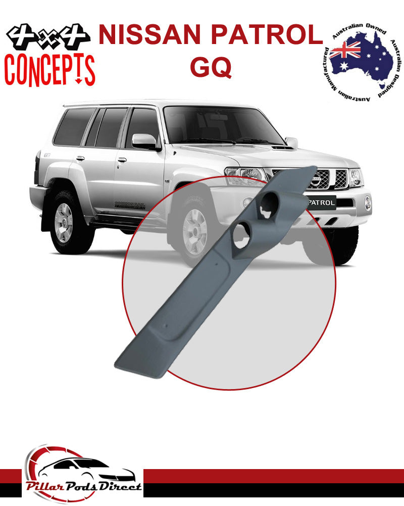 NISSAN PATROL GQ 2 GAUGE PILLAR PODS PAINTED FACTORY GREY (GQ2K)