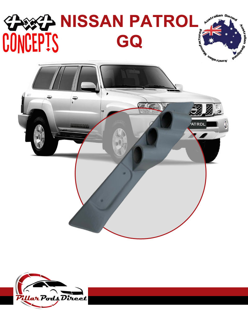 NISSAN PATROL GQ 3 GAUGE PILLAR POD PAINTED FACTORY GREY