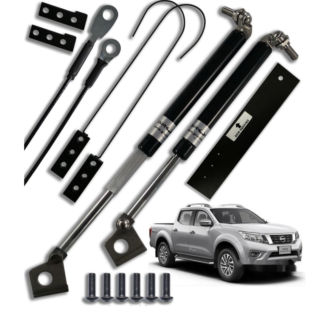 GRUNT 4X4 TAILGATE STRUT KIT SLOW DOWN EASY UP Nissan Navara D23 NP300 2014-2020