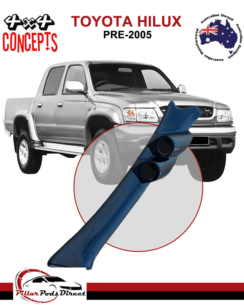 TOYOTA HILUX (PRE 05) 2 GAUGE PILLAR POD BLACK (PRE052)