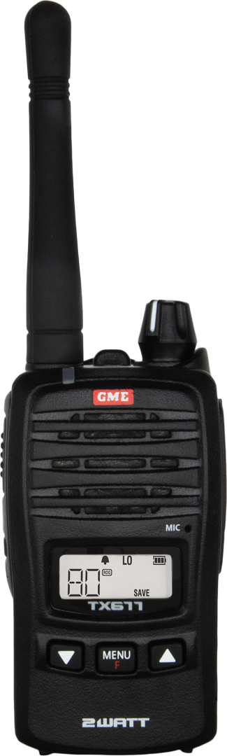 GME TX677 2 WATT UHF CB HANDHELD RADIO