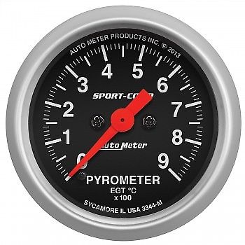 AUTOMETER SPORT COMP SERIES PYRO EGT Gauge 2-1/16", 900c