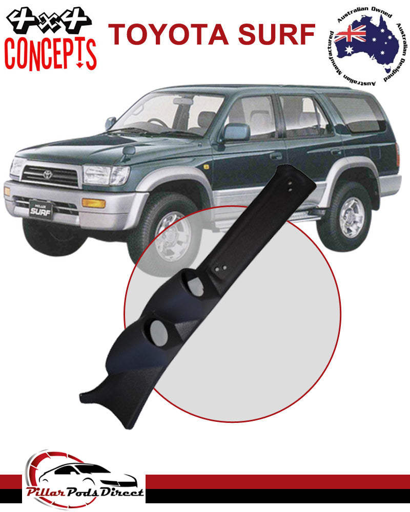 TOYOTA SURF 2 GAUGE PILLAR POD BLACK (SURF2B)