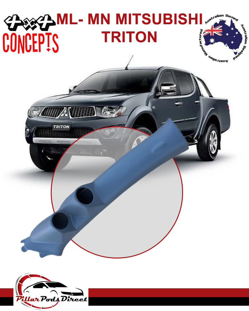 ML-MN MITSUBISHI TRITON 2 GAUGE PILLAR POD PAINTED FACTORY GREY (SUITS AIRBAG) 2006-2015