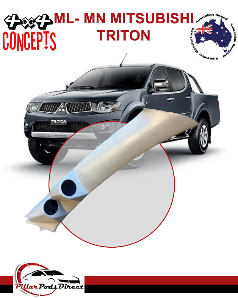 ML-MN MITSUBISHI TRITON 2 GAUGE PILLAR POD PAINTED FACTORY GREY (NON AIRBAG) 2006-2015