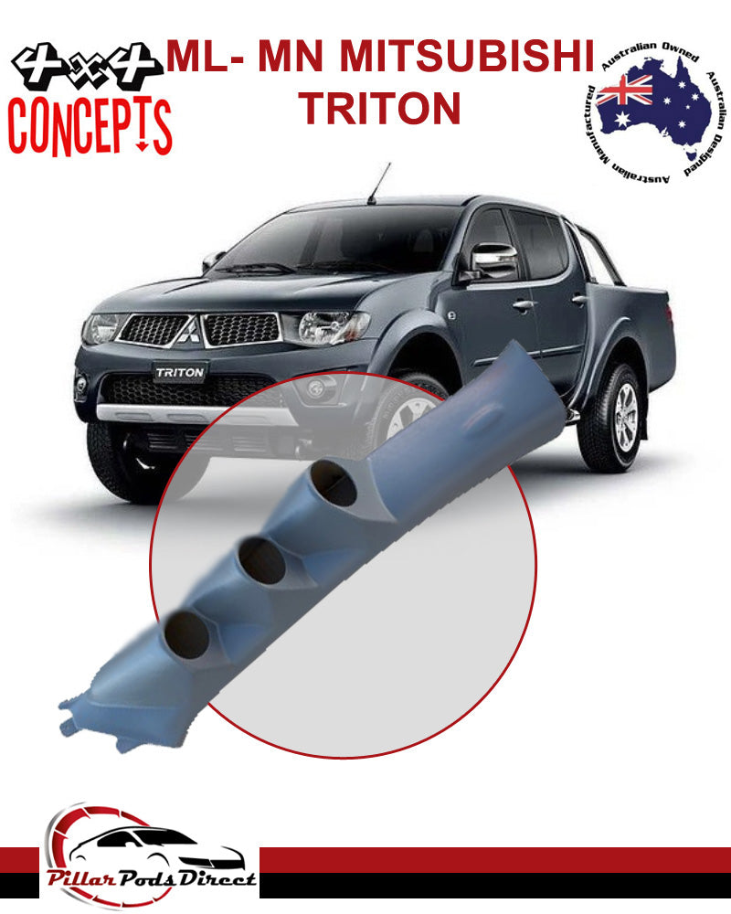 ML-MN MITSUBISHI TRITON 3 GAUGE PILLAR POD NOT PAINTED (SUITS AIRBAG) 2006-2015