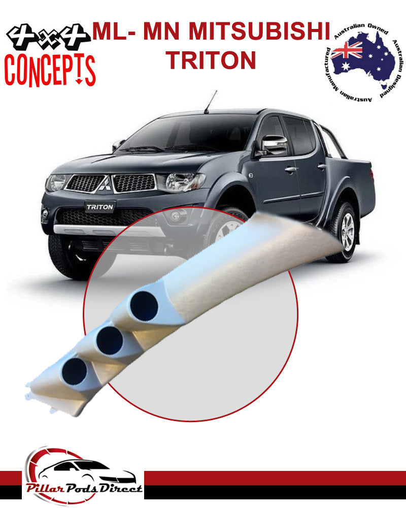 ML-MN MITSUBISHI TRITON 3 GAUGE PILLAR POD PAINTED FACTORY GREY (NON AIRBAG) 2006-2015