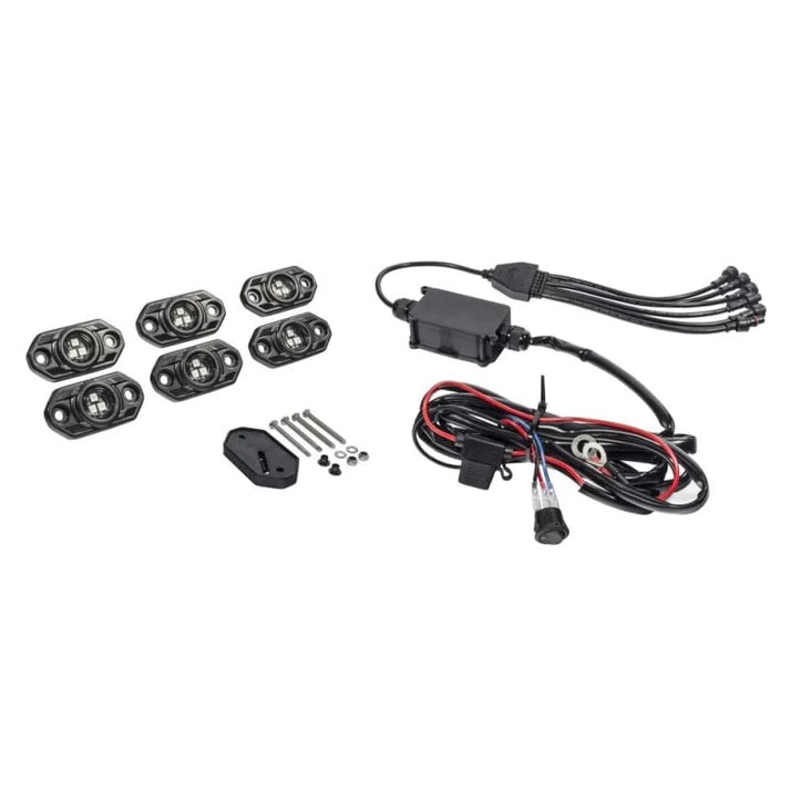 KC HILITES C-Series RGB multi-colour multi-use LED 6-light system - 5W Flood beam