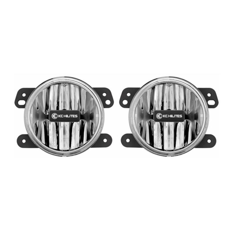 KC HILITES Gravity LED G4 Fog Light Pair Pack System - 10-18 Jeep JK