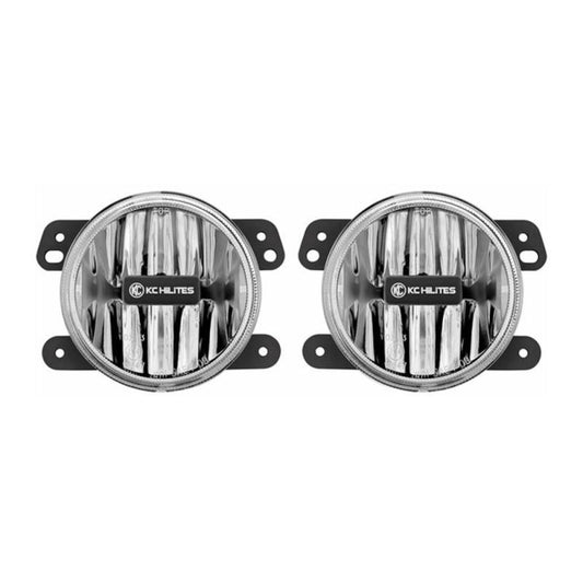KC HILITES Gravity LED G4 Fog Light Pair Pack System - 10-18 Jeep JK